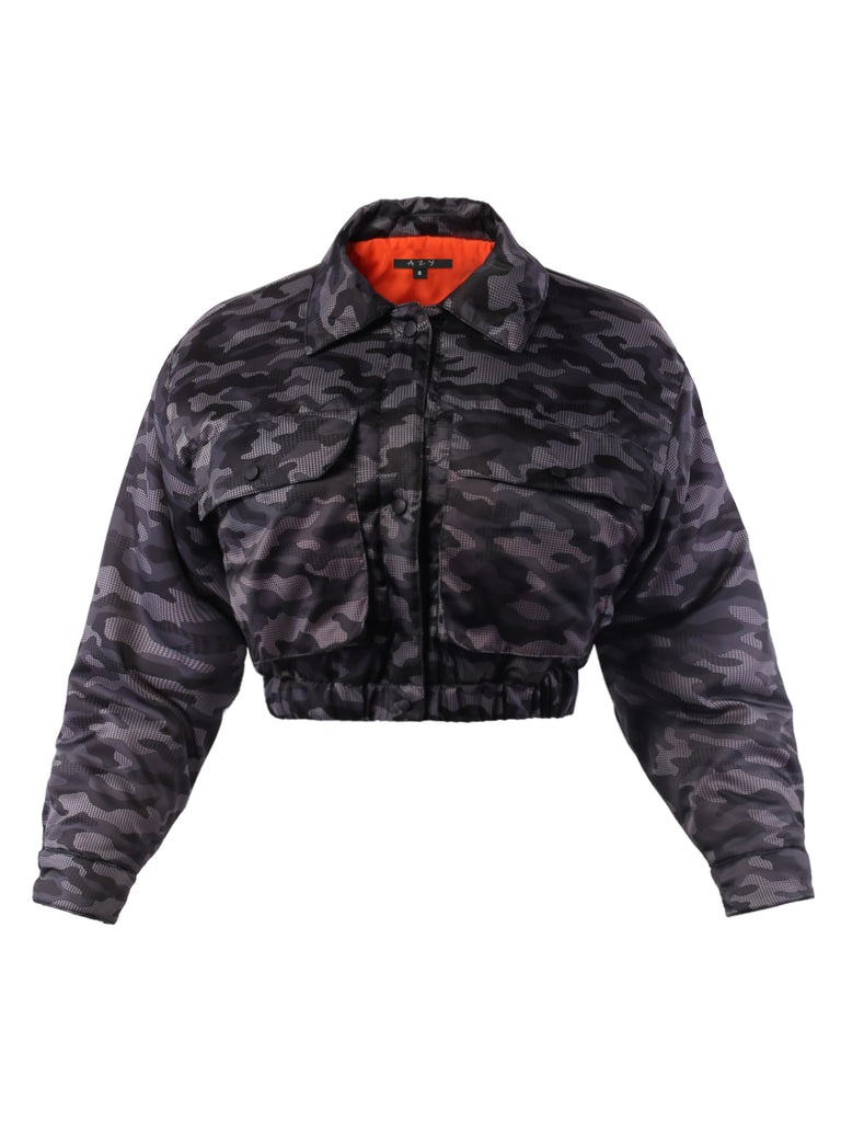 YAWCJL0001 padding bomber aviation ma-3 air jacket air force stylish winter fall jacket cropped jacket no zipper snap closure two pocket quilted good amazing gorgeous generous four snap warm cozy comfortable wonderful sexy airport jacket heaven go