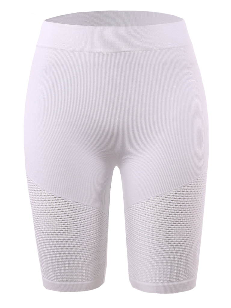 YAWSHM0017 Spandex nylon short athletic spa working out workout yoga bicycle cycling ripstick bandeaux rib ribbed seamless pipe well fitted well-fitted everyday gym gold good shot useful activities anywhere any where all season all weather family