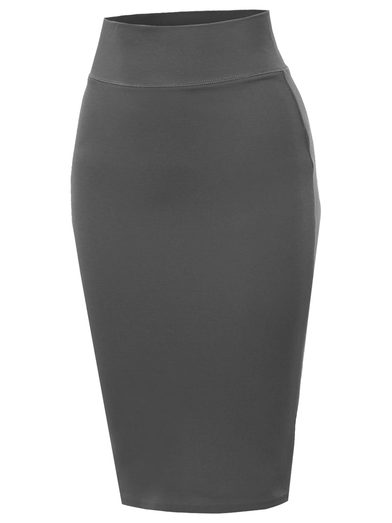 official YAWSKM0002 ponte pencil skirt knee length casual formal polite skirts pencil-skirt below knee below-knee thogn length alright right outwear wedding skirt party slim line solid tie dye mid rise high rise good material fantastic fabric techno