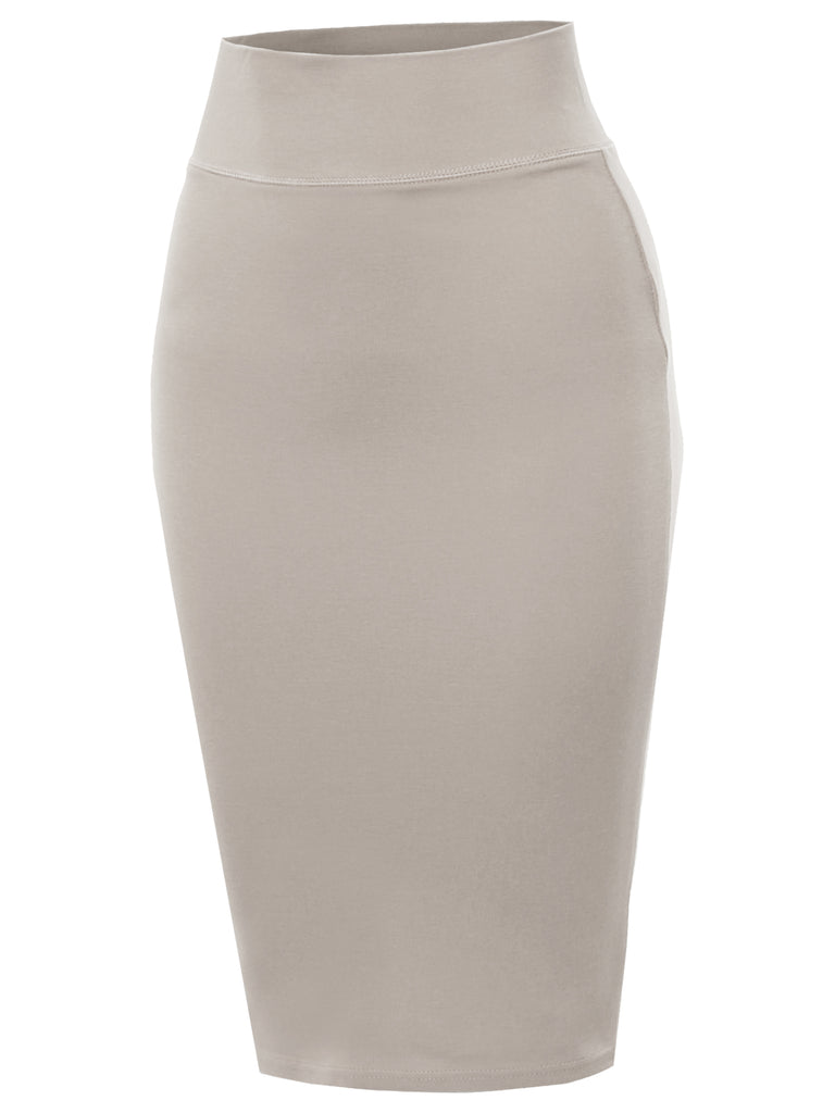 official YAWSKM0002 ponte pencil skirt knee length casual formal polite skirts pencil-skirt below knee below-knee thogn length alright right outwear wedding skirt party slim line solid tie dye mid rise high rise good material fantastic fabric techno