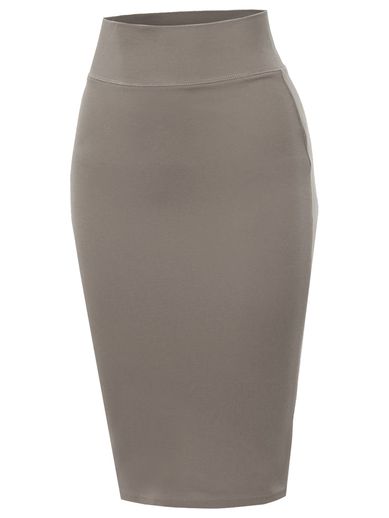 official YAWSKM0002 ponte pencil skirt knee length casual formal polite skirts pencil-skirt below knee below-knee thogn length alright right outwear wedding skirt party slim line solid tie dye mid rise high rise good material fantastic fabric techno