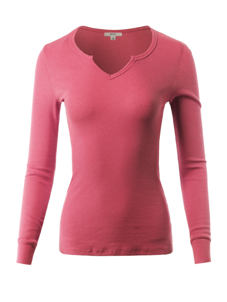 YAWTEL0025 thermal fitted thermal fitted Ribbed Rib comfy warmth warm fitted crew neck thermal hot trendy trendi long sleeve warmer cozy warmwear traditional gorgeous simple basic and basic & so notched neck notch neck beautiful sexy deep v-neck