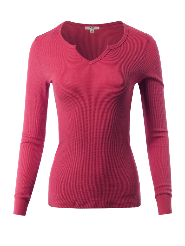 YAWTEL0025 thermal fitted thermal fitted Ribbed Rib comfy warmth warm fitted crew neck thermal hot trendy trendi long sleeve warmer cozy warmwear traditional gorgeous simple basic and basic & so notched neck notch neck beautiful sexy deep v-neck